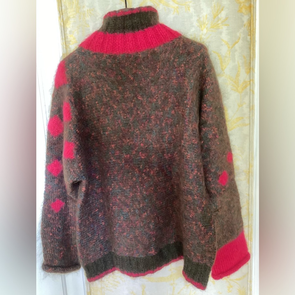 One-of-a-Kind Hand Knit Mohair Sweater - Picture 6 of 9